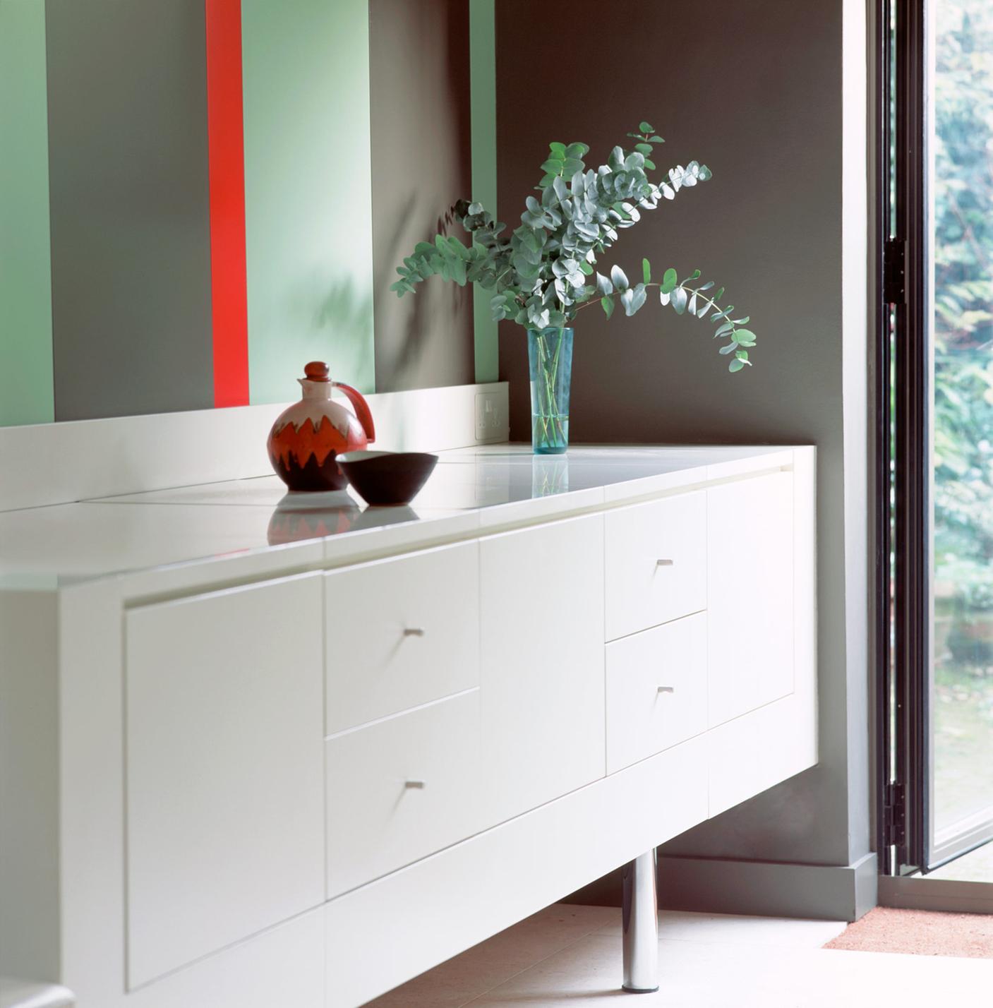 Built in storage cabinet