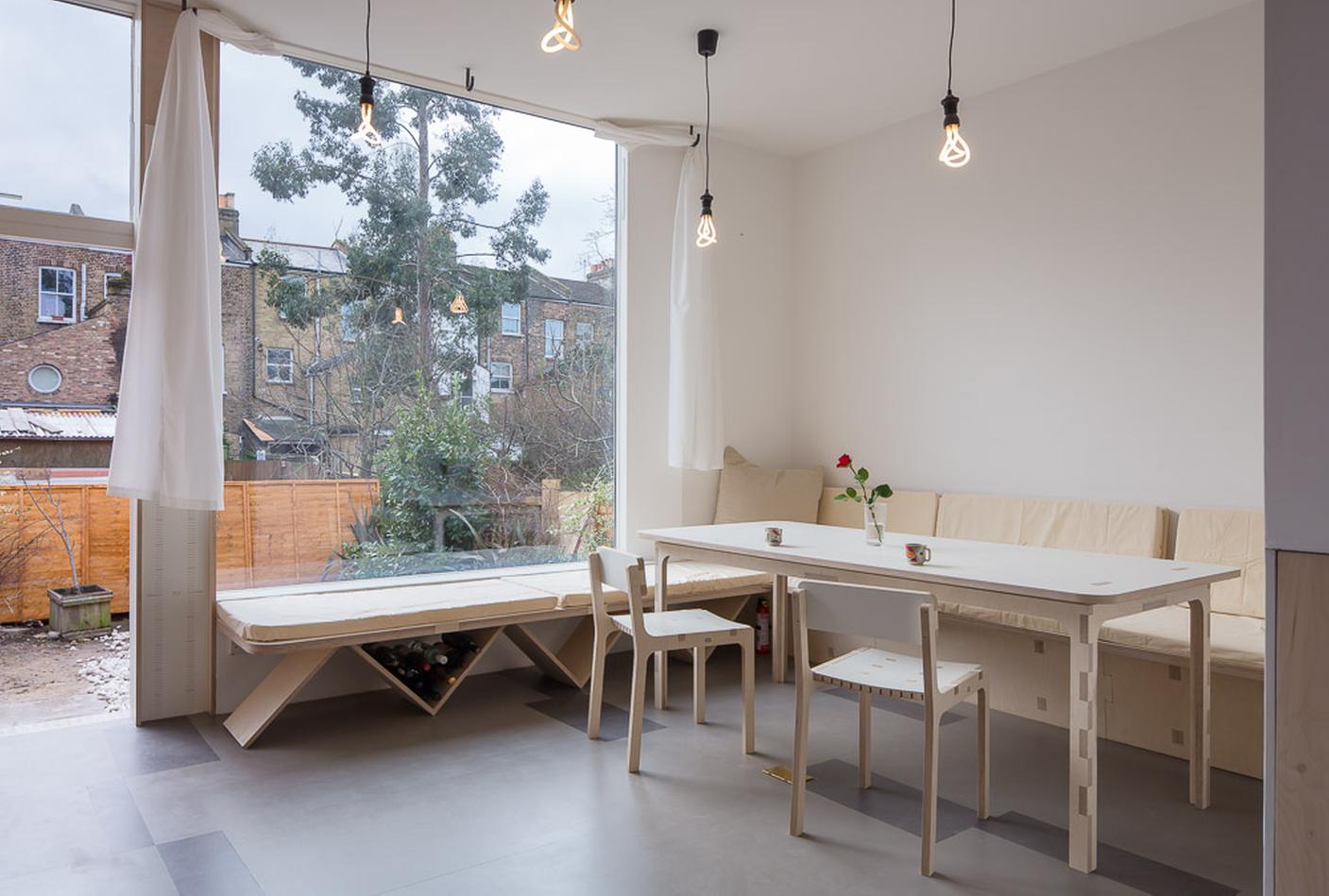 Dinning area facing garden 
